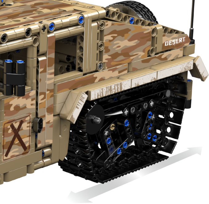 Remote-Controlled Desert Tracked Humvee