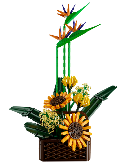 Mould King 10024 Birds of Paradise Flower Bouquet Building Set | 1,608 PCS