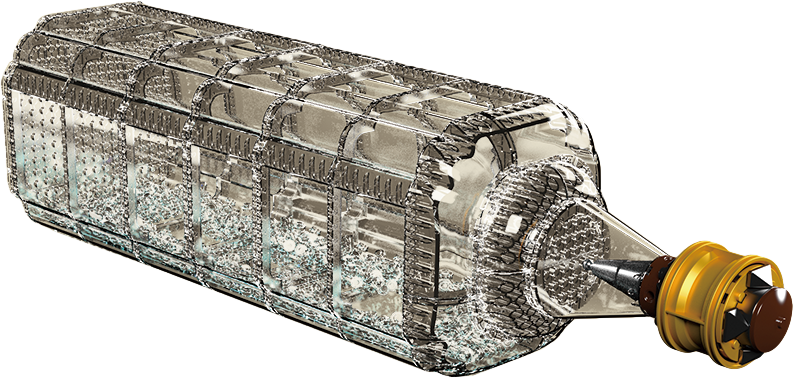 Pirates Ship In a Bottle