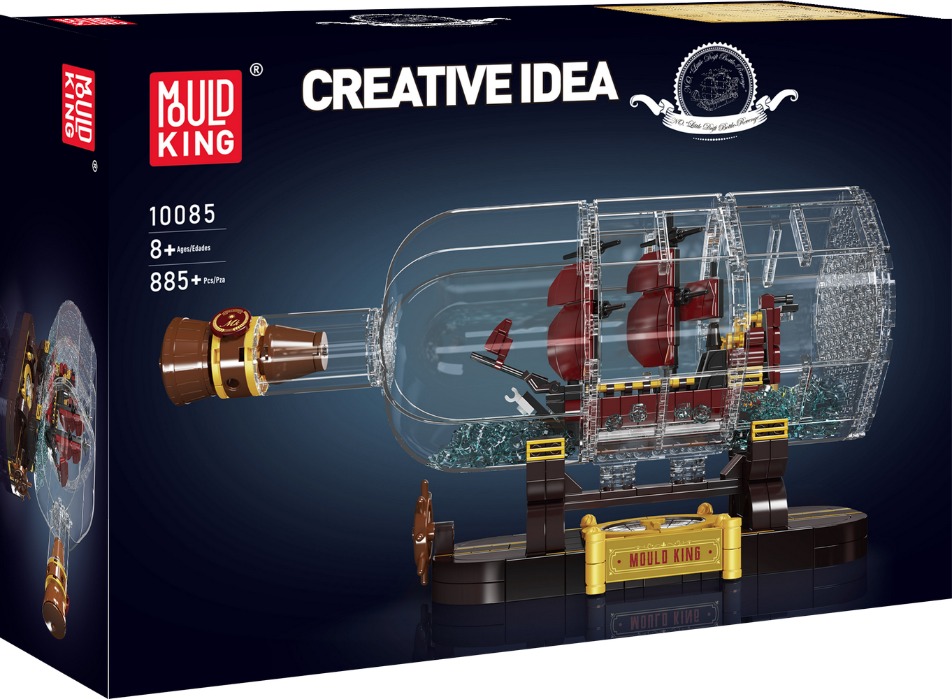 The Mini Queen Revenger Ship In a Bottle