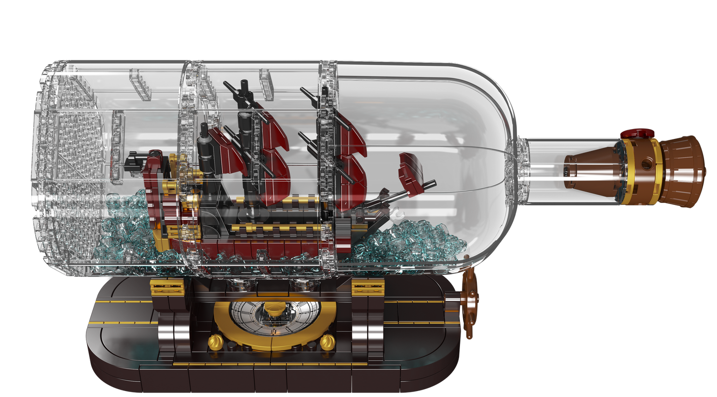 The Mini Queen Revenger Ship In a Bottle