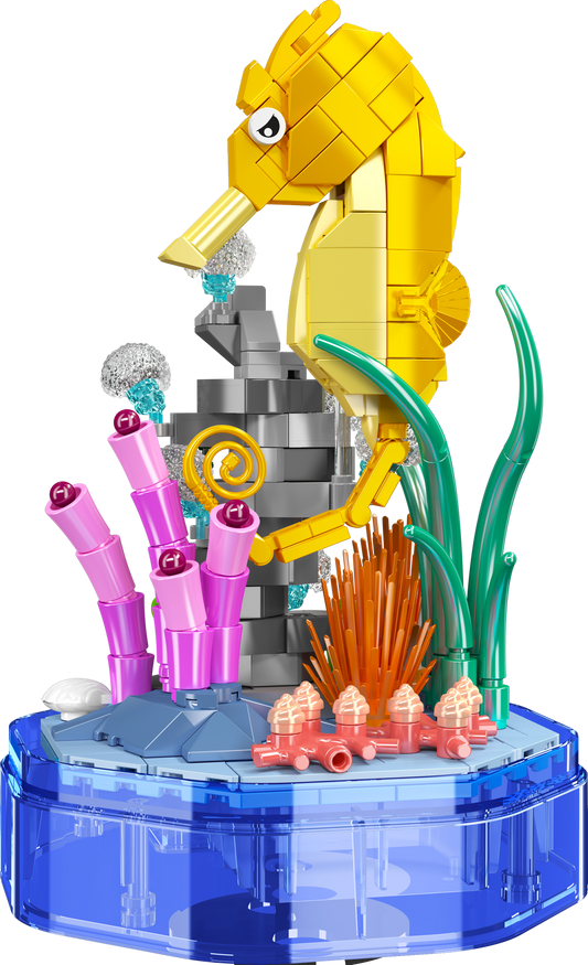 Mould King 10100 Seahorse Music Box Building Block Set | 424 Pcs