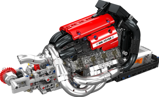 Mould King 10188 Motorized STR13 V6 Engine Model Building Kit | 980 Pcs