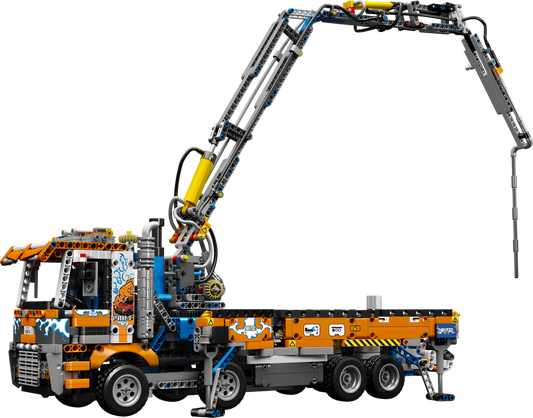 Mould King 19014 Pneumatic Concrete Pump Truck | 2,132 PCS