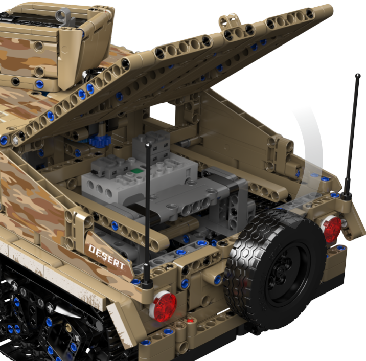 Remote-Controlled Desert Tracked Humvee