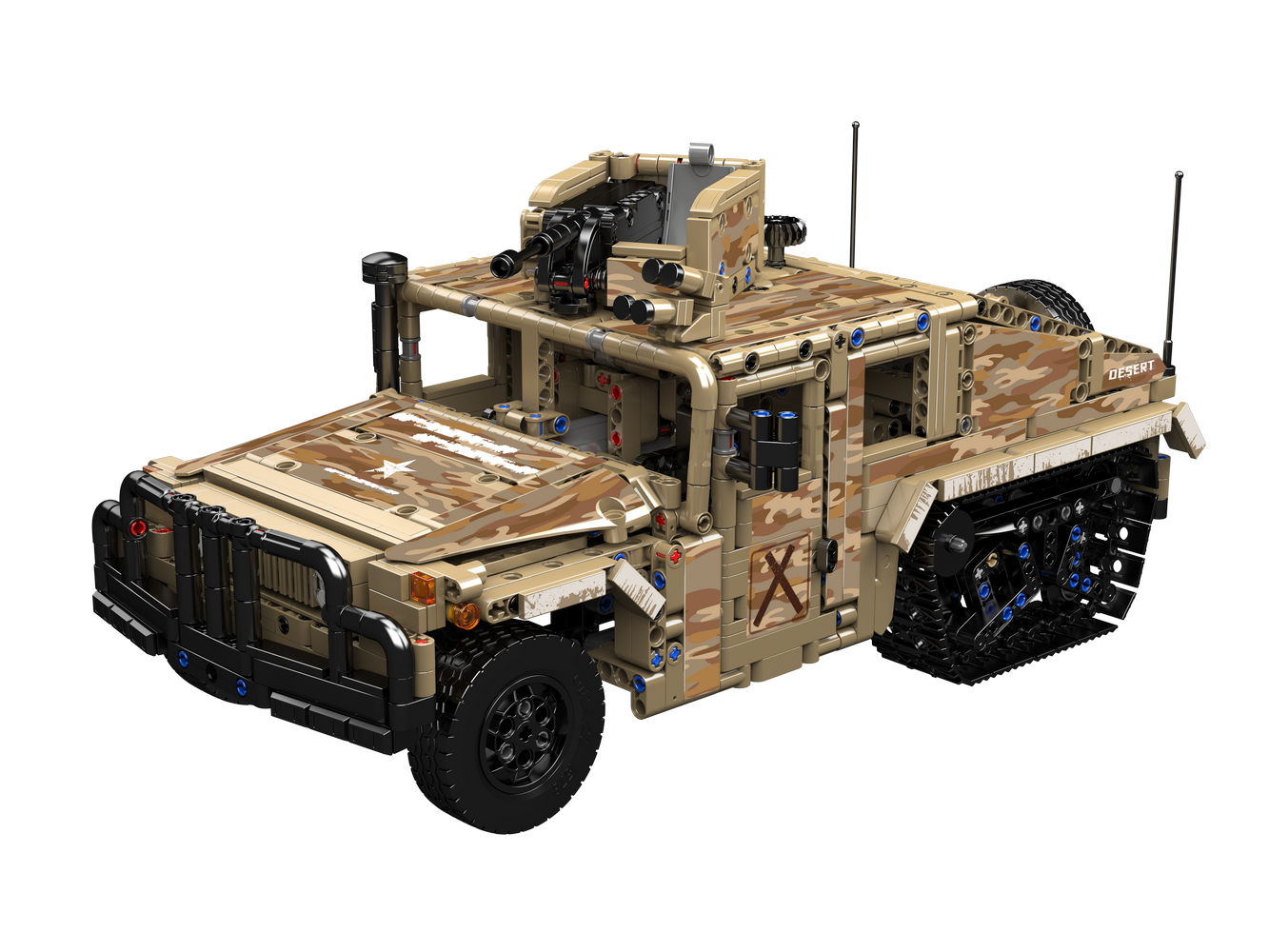 Remote-Controlled Desert Tracked Humvee