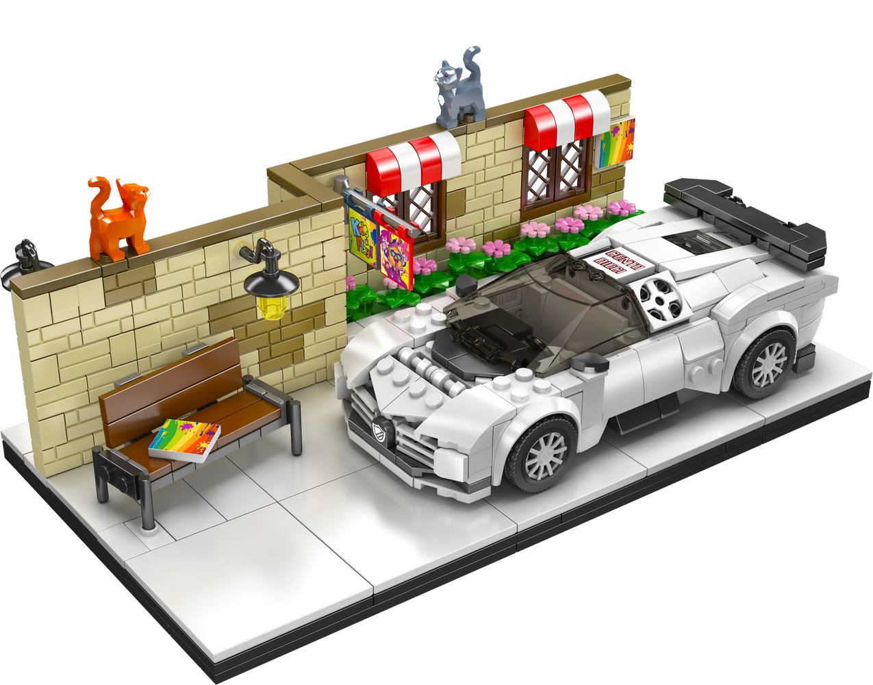 Street-side Bugatti Centodieci