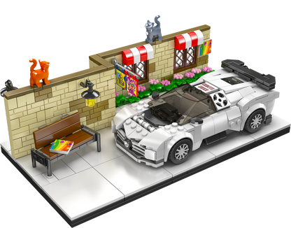 Street-side Bugatti Centodieci
