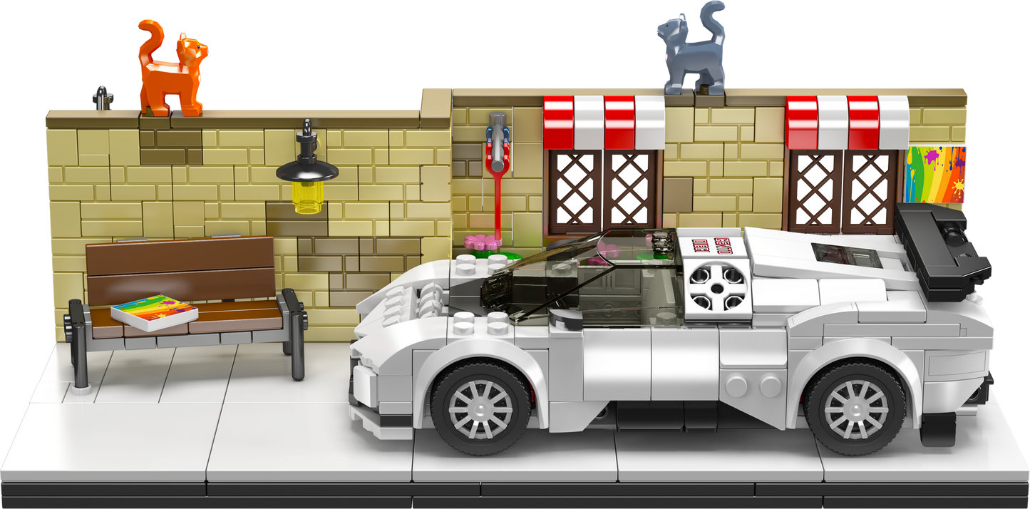 Street-side Bugatti Centodieci