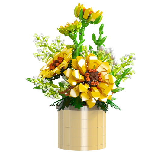 Mould King 24110 Sunflower Potted Building Set | 1,047 Pcs