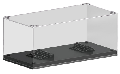 (Lego Compatible) Stackable Mini Car Display Case with LED Light