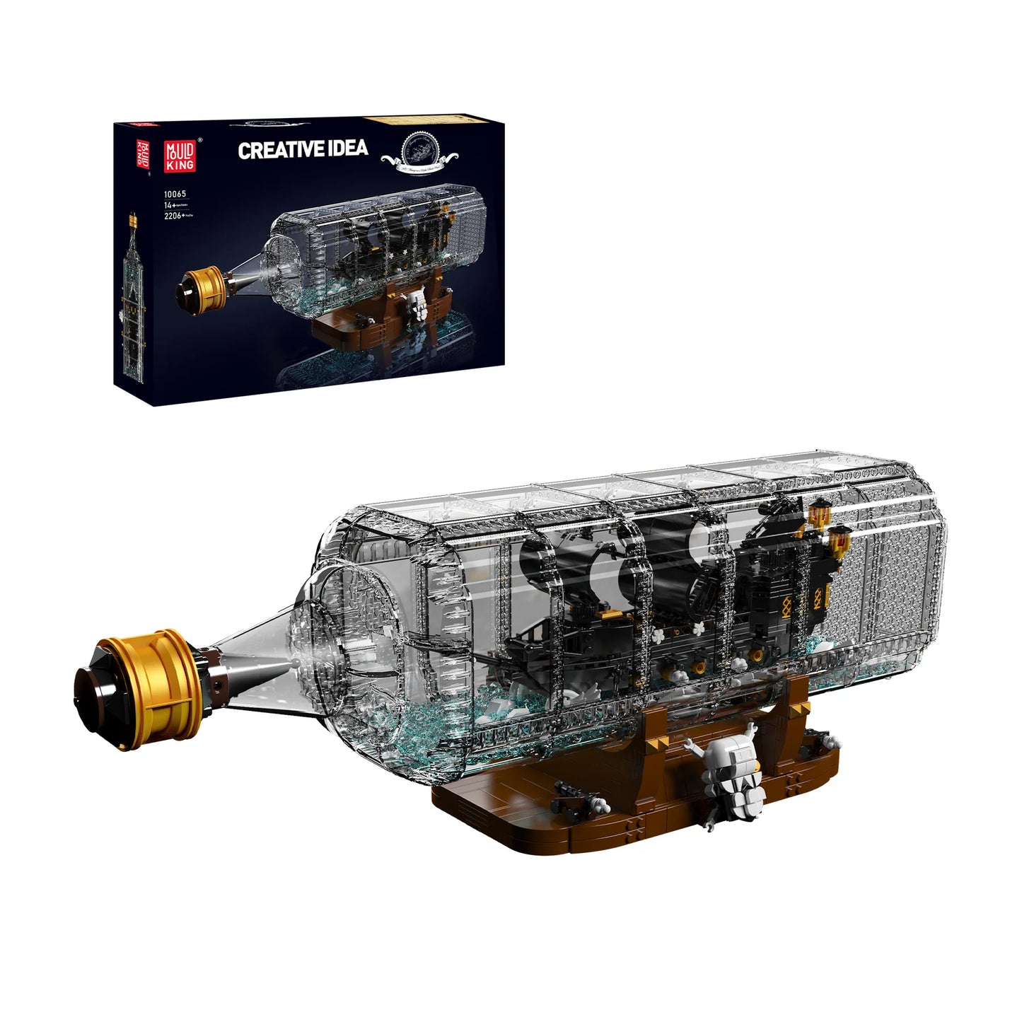 Pirates Ship In a Bottle