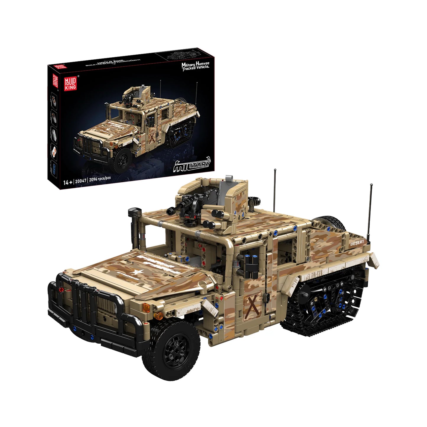 Remote-Controlled Desert Tracked Humvee